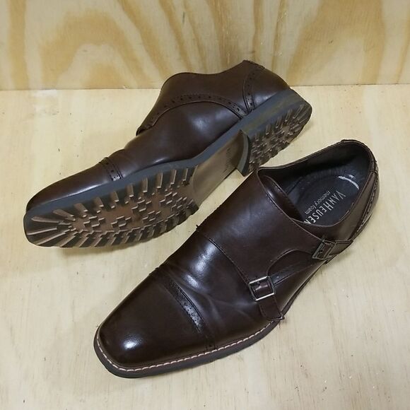 Vanhusen Double Monk strap Shoes Men's sz 10 1/2 - Picture 4 of 11
